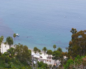 Catalina-Snorkel beach from above