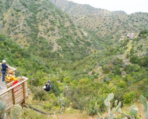 Catalina Zip Line shwoing bottom area