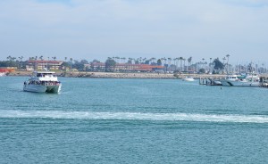 Ventura Harbor boat going out