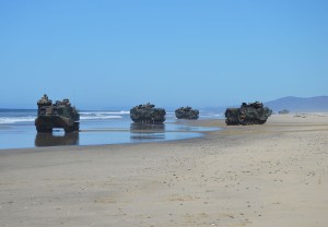 Camp P Tanks on Beach
