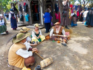 Fair People sitting down