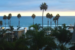 NC Village at sunset