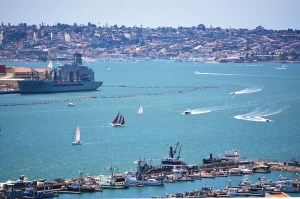 Marriott Harbo view of lots of boats
